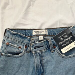 Abercrombie & Fitch Light Blue High Rise Jeans